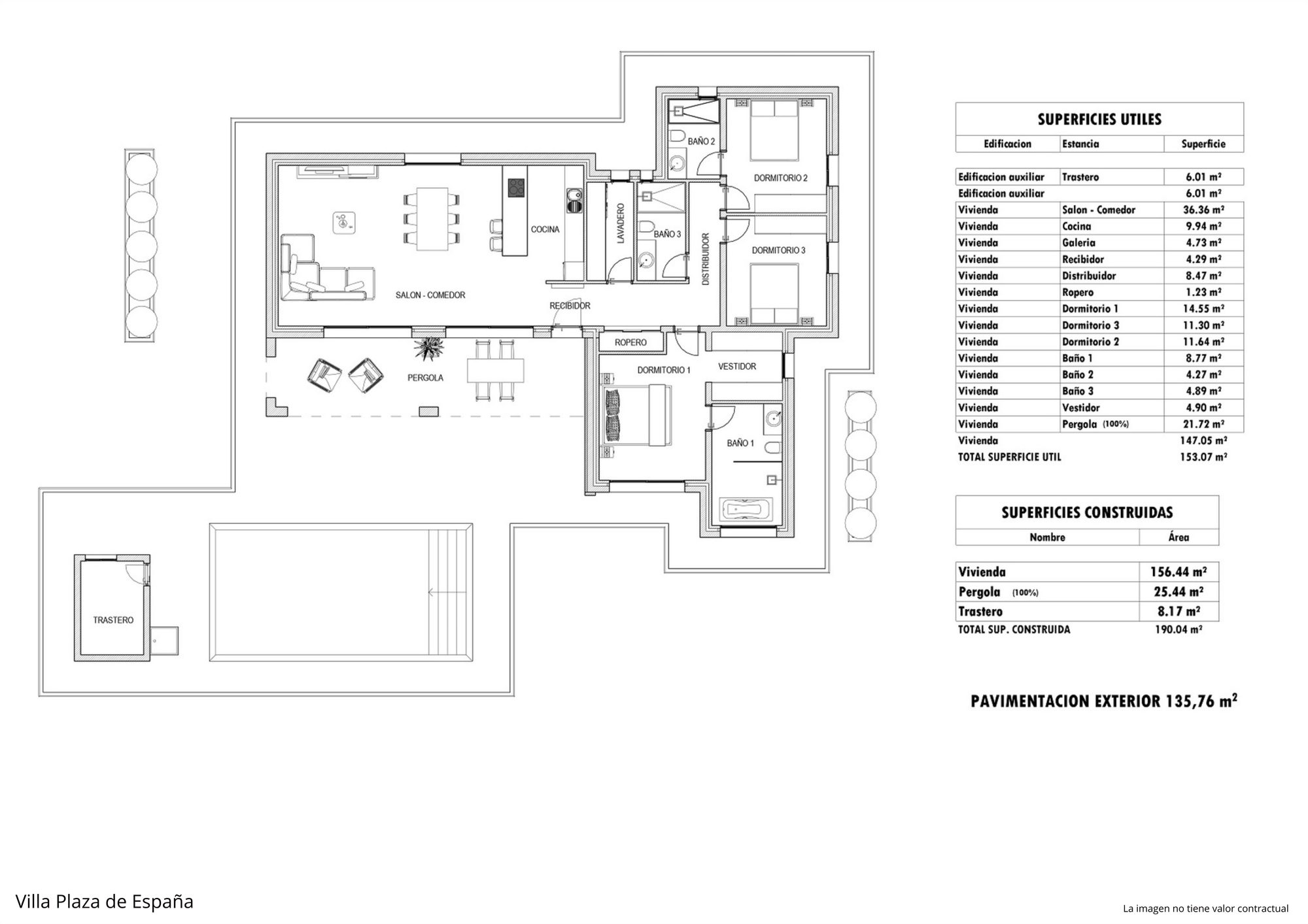 Grundriss · Villa Plaza de España