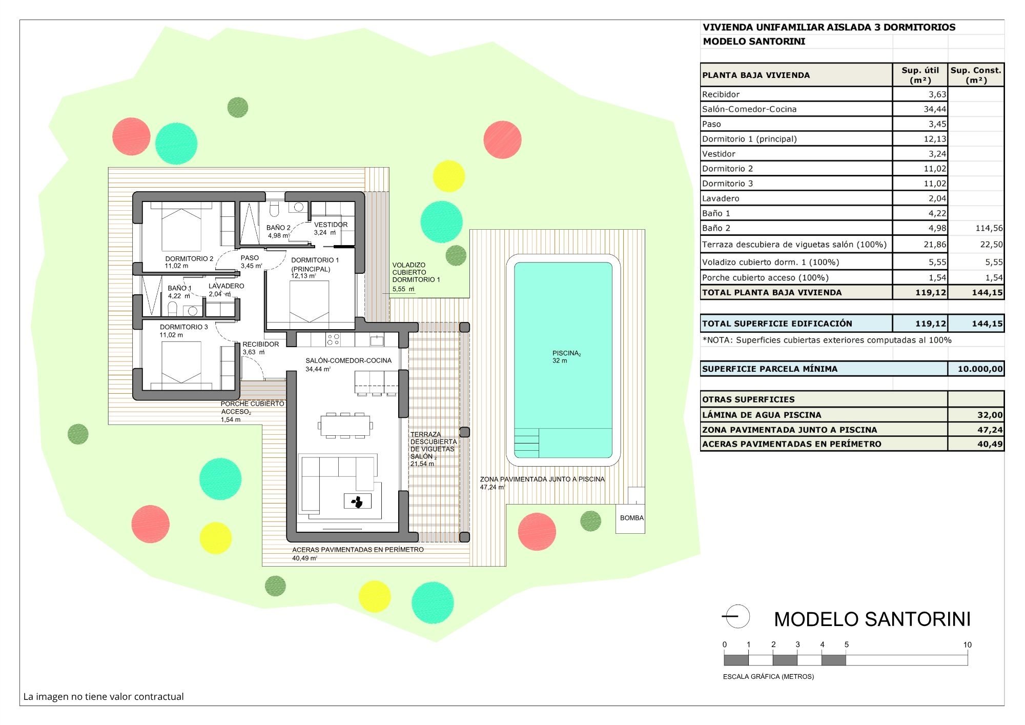 Grundriss · Villa Santorini